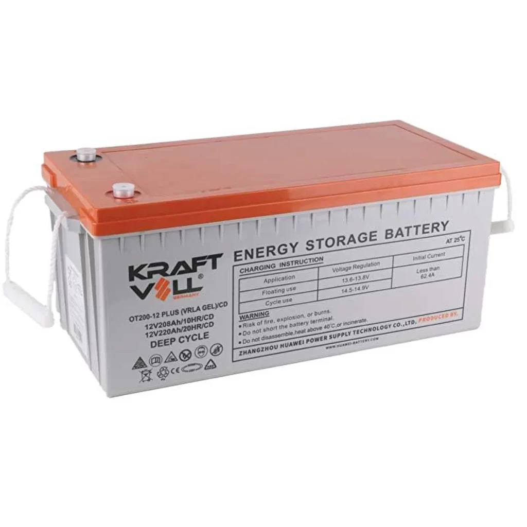 SOLAR SİSTEM AKÜLERİ 2 208 ah kraftvoll jel